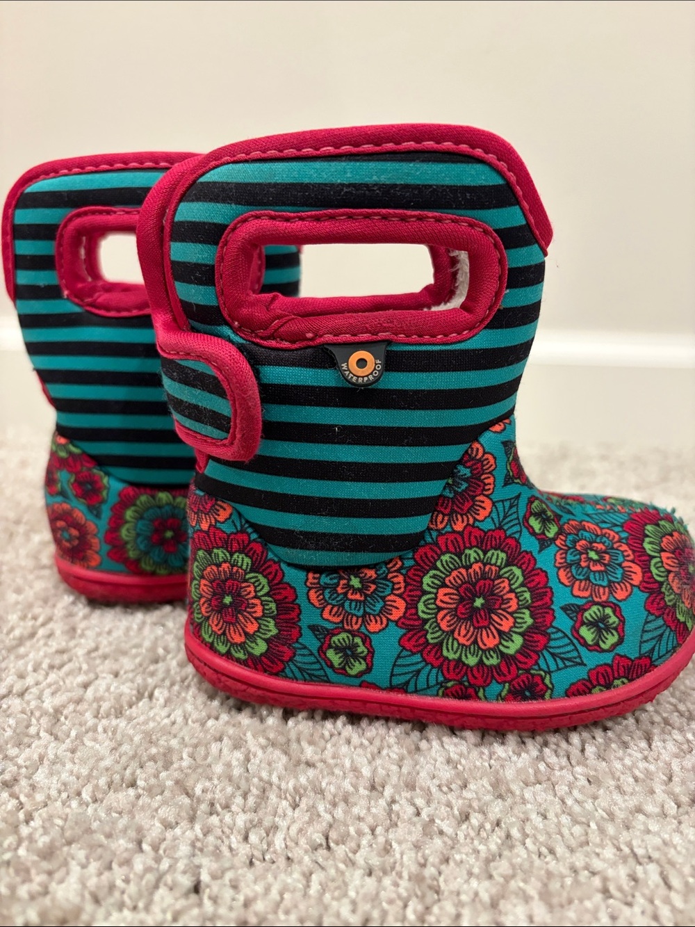 BOGS Baby Bogs Pansy Floral Boots Baby 4